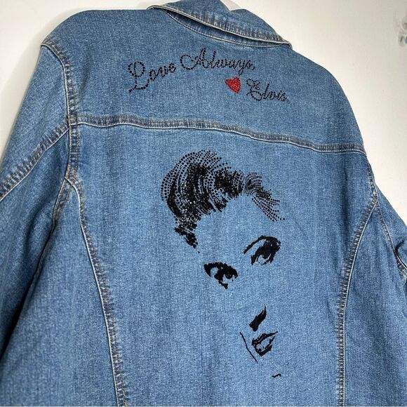 The Bradford Exchange Elvis Presley Denim Jacket - Picture 10 of 13